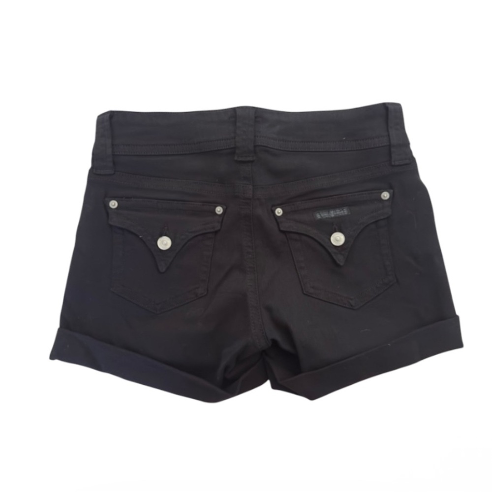 Hudson Ruby Short Black Roll-Hem Denim Shorts - Picture 3 of 4